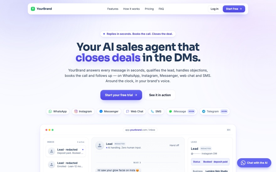 The home page in the Nebula look