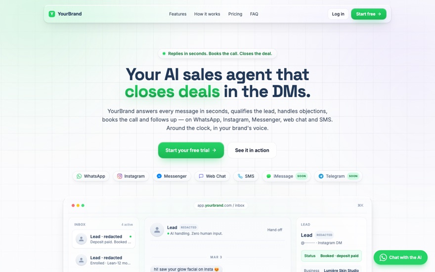 The home page in the Original look